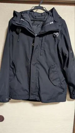 美品アーバンリサーチドアーズ 　エコダウンライナー付きマウンテンパーカーネイビー