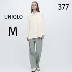 377 UNIQLO ユニクロ UVカットシャツ（長袖）