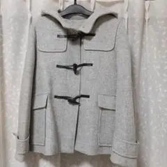 GU 新品 グレー ダッフルコート Mサイズ フード付き