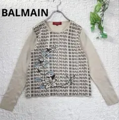 BALMAINバルマン＊ロゴ入りニット＊M