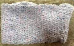 手編み風 薄紫色スヌード