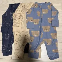 NEXT ベビー ロンパース 3点セット くま柄