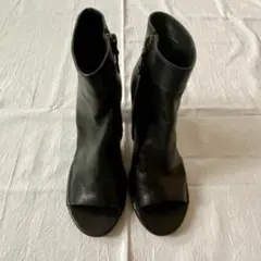 ロベルトデルカルロ ショート ブーツ 37 ブラック ロベルトデルカルロ ショートブーツ ブーティ ブラック 黒