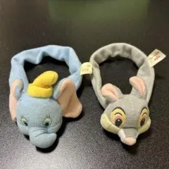 即日配送　ディズニー ダンボ 、とんすけ　ヘアゴム 2点セット
