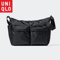 【美品】UNIQLO マルチポケットショルダーバッグ 黒