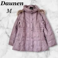 daunen ダウンコートダウネン軽くて暖かい　美品くすみピンクMのサムネイル