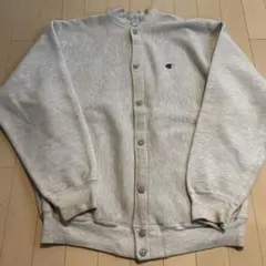 90s champion snap cardigan リバースウィーブ 刺繍タグ