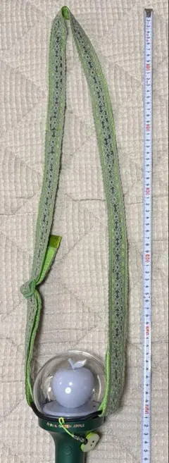 りんご棒ペンライトを首から下げちゃってストラップライムグリーン花柄レース12