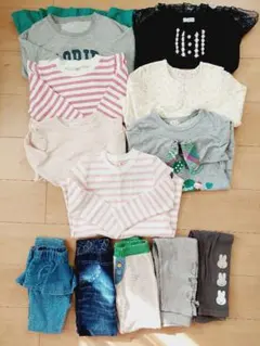 春服　トレーナー　ボトムス　まとめ売り　110 女の子　保育園