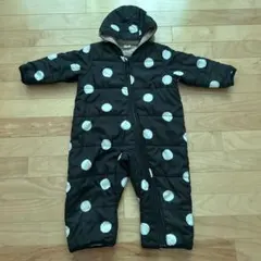 SKÄPE ドット柄 フード付きスキーウェア 90