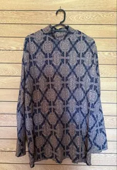 ZARA幾何学模様の長袖カットソー