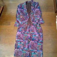 スーツセット 紫 緑 青 パターン　値下げ交渉致します！M程度