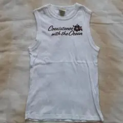 [美品]　キッズ　タンクトップ 　ホワイト　150㎝