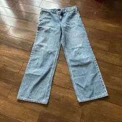 UNIQLO バギーデニム 24インチ ライトブルー