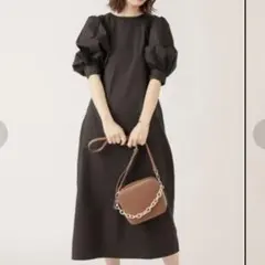 未使用 ナチュラルクチュールnatural coutureバックリボンワンピースのサムネイル