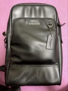 COACH コーチ ボディバッグ レザー ブラック