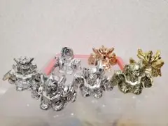 ガン消し プラスチック　メッキ　SDガンダム　ナイトガンダム　武者ガンダム　7体
