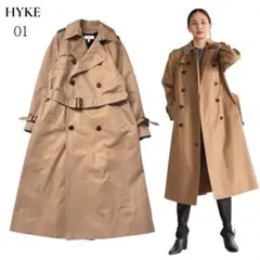 【未使用級✨】21年 HYKE ハイク トレンチコート S レギュラーフィット