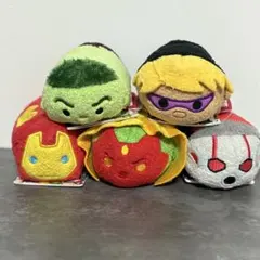 marvel ツムツム　ぬいぐるみ　マスコット　Sサイズ　5体セット