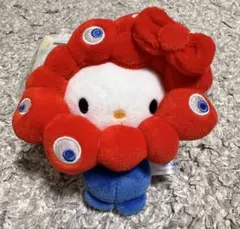 Expo2025ハローキティ ミャクミャクなりきりぬいぐるみ カラビナ付きレッド
