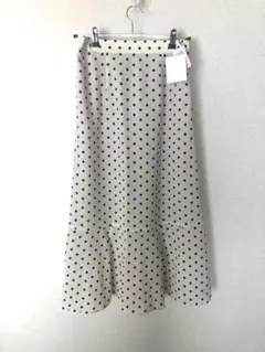 ドット　ロングスカート タグ付き