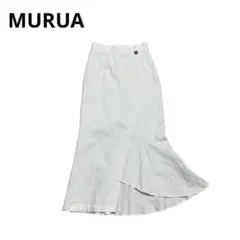 MURUA アシンメトリーマーメイドスカート ホワイト S ムルーアのサムネイル
