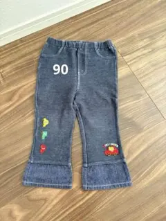 ミキハウス　裾フレア　レギンスパンツ　ズボン　90