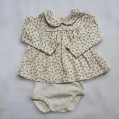 花柄長袖シャツ・ボディスーツセット