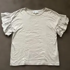 ROPÉ PICNIC ベージュ フリル袖 Tシャツ 38