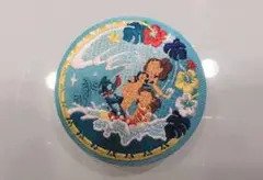 ☆Disney Characters☆ 刺繍缶バッジ　リロ＆スティッチ