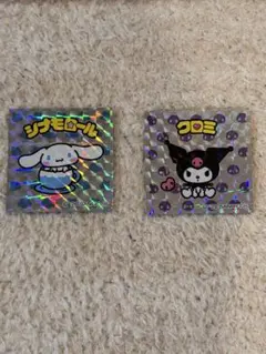 サンリオキャラクターズマン シール シナモロール クロミ