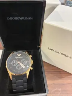 EMPORIO ARMANI メンズ クロノグラフ 腕時計