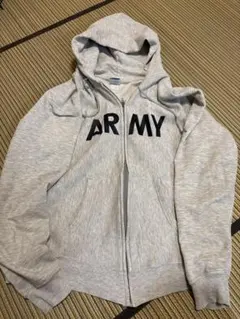 90s USA製 Champion ARMY ジップパーカー チャンピオン