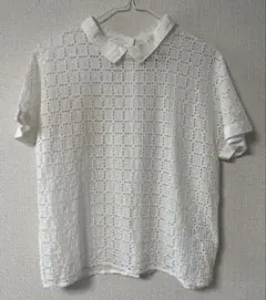 chocol raffine 半袖シャツ　白色　フリーサイズ