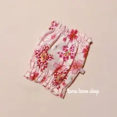 オーダー専用♡スヌード ラメ入り 桜柄 XS〜 犬用 ドッグウェア 春 犬服