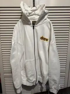 drew house ジップパーカー S ホワイト