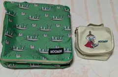 GLOW付録　MOOMIN マルチ収納ケース＆ バニティポーチおまけの傘カバーのサムネイル