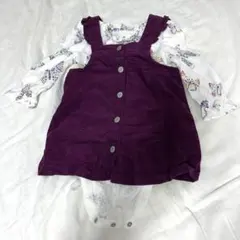 【美品】GAP コーデュロイサロペット カバーオールセット