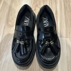 ZARA ブラック ローファー 32 /20.5cm