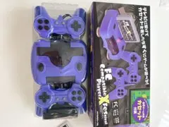 FC Compatible Player X 紫色 本体とコントローラー2個付き