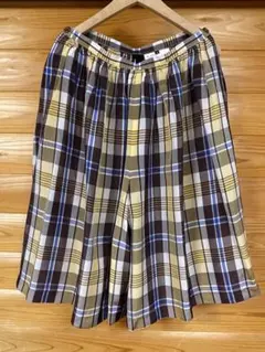 トリコ　コムデギャルソン　チェックキュロットスカート