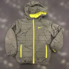 Nike フード付きジャケット グレー/イエロー　104-110