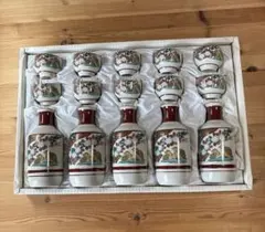 九谷焼　御酒器セット(十客酒器揃庄三うずら)