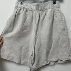 リネンブレンド ハーフパンツ アイボリー