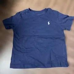 ポロ刺繍入りネイビーTシャツ　サイズ85