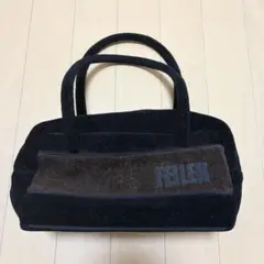 FEILER ロゴ　ハンドバッグ　ミニトートバッグ　黒　茶のサムネイル