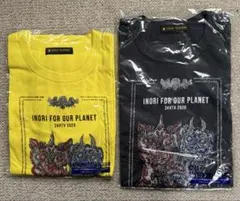 小松美羽24時間TV43チャリティTシャツ2枚セット(黄色グレー)　Lサイズ