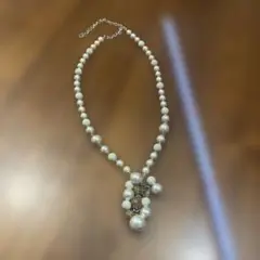 【ビンテージ】☆『イミテーションパール・ネックレス』☆56cm☆