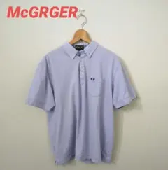 M'GREGOR マグレガー ポロシャツ 半袖 パープル メンズ 2/Mサイズ