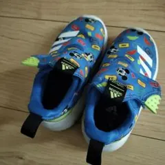 adidas 青 ミッキー スニーカー 14cm